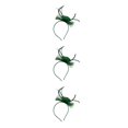 thumbnail image 2 of QualitChoice Maille Fascinator Femmes Coiffure Photographie Accessoires Prom Maquillage Performance Réglable Cosplay Partie Couvre-Chefs Vert Foncé 3PCS, 2 of 6