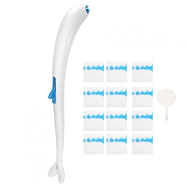 Disposable Toilet Cleaning System Disposable Toilet Brush Kit with 12pcs Flushable Refills Cleaning Tool Set