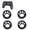 Blanc, variante sur EeaseCA 4 Pcs Capuchons de Poignées pour Joysticks, Capuchons de Joysticks pour PS4/ PS3/ PS2/ XBOXone/ XBOX360 (Bleu)