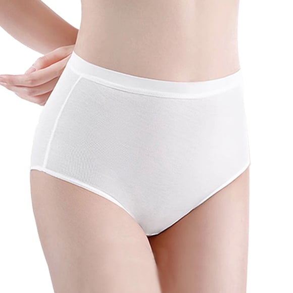Yammkia Panties for Women Plus Size Seamless Underwear for Women Cheeky Bikini Panties High Cut V-waist Lace Underwear Women Cute Bikinis (White,XL)