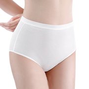 Yammkia Panties for Women Plus Size Seamless Underwear for Women Cheeky Bikini Panties High Cut V-waist Lace Underwear Women Cute Bikinis (White,XL)