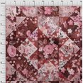 thumbnail image 4 of oneOone Viscose Chiffon Maroon Fabric Florals Sewing Craft Projects Fabric Prints By Yard 42 Inch Wide, 4 of 4