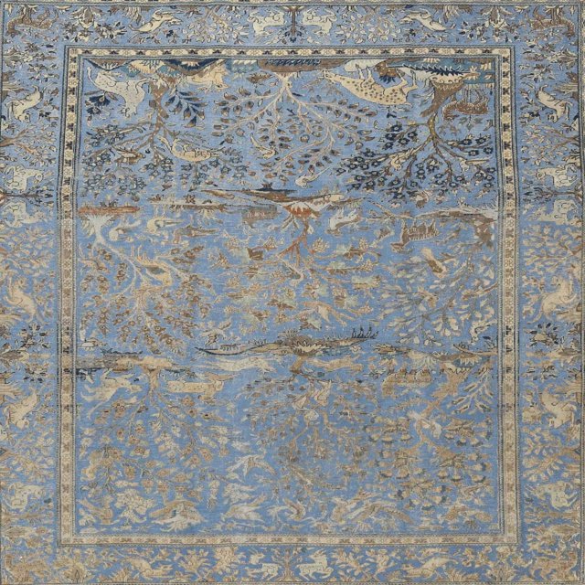 Ahgly Company Tapis Traditionnels d'Intérieur Gris Foncé, 7' Carré