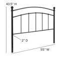 thumbnail image 2 of Woodstock Decorative Black Metal Full Size Headboard, 2 of 9