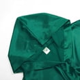 thumbnail image 5 of Hiiyo Little Girl's Silk Satin Bathrobe Solid Color Hooded Kimono Robe Nightgown Sleepwear, 5 of 5