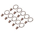 thumbnail image 1 of Unique Bargains Curtain Rings with Clips, 36pack Drapery Curtain Clip Rings, 1 Inch Curtain Clip Rings Hooks (Copper), 1 of 5