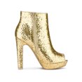 thumbnail image 3 of Unique Bargains Bottes à Talons Hauts Blocs à Plateforme à Bout Ouvert Pailletées pour Femmes, 3 of 8