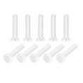 thumbnail image 1 of Unique Bargains Vis de Machine à Tête Plate en Plastique M2x10 mm, Boulons de Machine à Tête Plate en PC, Lot de 25, 1 of 4