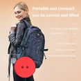thumbnail image 4 of Huanglei Rainbow Style Telescopic Stool Outdoor Telescopic Plastic Stool Rotating Soft Cushion Portable Travel Storage Bag Queuing Folding Chair, 4 of 5