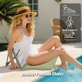 thumbnail image 4 of Beach Chair under $5! CQCYD Foldable Beach Mat with Backrest, Portable Outdoor Reclining Mat, Adjustable Sun Lounger for Camping, Padded Beach Chair with Carry Bag, 4 of 9