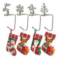 thumbnail image 2 of pitrice Noël Chaussette Cintre Atmosphères Thématiques Noël Cheminée Crochet Réutilisable Personnalisé Escalier Rack Placage Bas Titulaire Clip Or Animal, 2 of 5