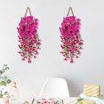 thumbnail image 4 of JilgTeok 2 Packs Simulated Roses Artificial Flower Plastic Wrapping Plants Fake Flowers Vines for Home Garden Porch Yard Living Room Ceiling Spring Decoration Clearance, 4 of 8