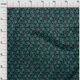 thumbnail image 3 of oneOone Velvet Black Fabric Leaves Craft Projects Decor Fabric Printed By The Yard 58 Inch Wide, 3 of 4