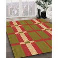 thumbnail image 3 of Ahgly Company Tapis d'Intérieur Lavable en Machine Carré Caramel Brun, 5 Pieds Carré, 3 of 7