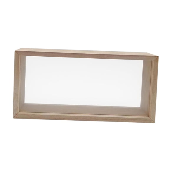 Siruishop Shadow Box Frame Picture Frame for Dried Flowers Wall Decor Memory Box Frame Light Wood Color