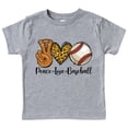 thumbnail image 1 of WEAIXIMIUNG T-Shirts Garçons 6 Ans Paix Baseball T-Shirt pour Enfants Col Rond T-Shirt à Manches Courtes 3 à 14 Ans Enfants, 1 of 3