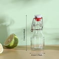 thumbnail image 2 of Snap Top Glass Bottle Caps Swing Stopper Reusable Silicone Lids for Beverage Storage Easy Clean Outdoor Picnic Kitchen Camping, 2 of 4