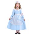 thumbnail image 1 of Bleu Royal Bébé Enfants Fille Garçon Costumes de Soubrette Robes Midi Robes de Retour à la Maison pour Enfant Manches Longues Courtes Col Ras du Cou Formel Rendez-Vous de Nuit Robes de Soirée Rave Été Automne Robes 2025 5 Ans, 1 of 7