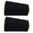 thumbnail image 1 of Fil à Coudre, 2 Pcs Fil Surjeteuse 402 Fil Noir Fil pour Machine à Coudre Conçu pour l'Avenir, 1 of 14
