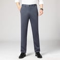thumbnail image 2 of HNMKIU Men's Casual Trousers Loose Fit Straight Leg High Rise Comfortable Deep Pants for Everyday Wear, 2 of 4