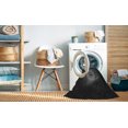 thumbnail image 2 of Ahgly Company Tapis d'Intérieur Lavable en Machine Carré Transitionnel Gris Minuit, 8 Pieds Carré, 2 of 7
