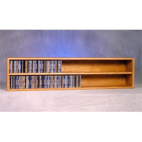 Wood Shed 203-4 Solid Oak Wall or Shelf Mount CD Cabinet