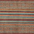 thumbnail image 1 of Ahgly Company Indoor Square Abstract Brown Red Abstract Area Rugs, 3' Square, 1 of 6