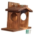 thumbnail image 3 of Wweixi Wood Squirrel Feeder Outdoor Chipmunk Feeder Easy To Clean Hanging For Bird Feeding In Garden, 3 of 6