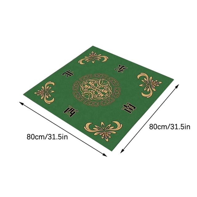 Meitianfacai Mahjong Mat Reduction Mahjongg Table Mat Mahjong Accessories Tablecloth Game Poker Domino Game Game Mat For Card Board And Tile Games 80x80cm