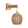 thumbnail image 1 of dfrg Rattan Wall Lamp Retro Japanese Style Bamboo Sconce E26 E27 Living Room, 1 of 5