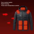 thumbnail image 4 of Yusimy Veste Zippée en Molleton pour Homme, Couleur Unie, Col Montant, Manches Longues, Style Décontracté et Confortable, 4 of 7