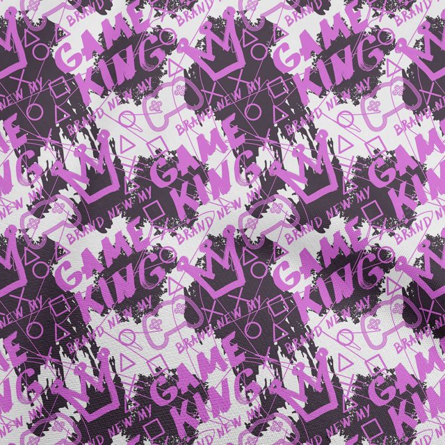 oneOone Cotton Poplin Purple Fabric Writing Abstract Texture With Text Sewing Material Print Fabric By The Yard 56 Inch Wide