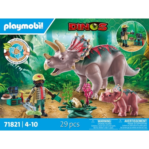 Playmobil Triceratops Family Play Set