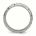 thumbnail image 2 of Titanium 8mm Grooved Polished Band Ring 11.5 Size, 2 of 6