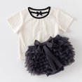 thumbnail image 4 of Robes pour Adolescentes Tutu Été Pompon Couleur Unie Jupe Fesses Robe Fille Grise 6-12, 4 of 4