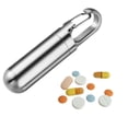 thumbnail image 4 of Porte-clés en Acier Inoxydable pour Voyage, Petit Contenant Portable, Poche, Pilulier, Solution de Rangement pour Sacs à Main, 4 of 6