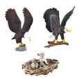 thumbnail image 3 of Ensemble de Statues Eagle 3 Pcs Modèle de Eagle Réaliste Volant Ornement de Simulation Eagle, 3 of 9