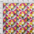 thumbnail image 3 of oneOone Velvet Fuschia Pink Fabric Geometric Sewing Material Print Fabric By The Yard 58 Inch Wide, 3 of 4