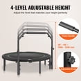 thumbnail image 4 of 52" Foldable Mini Fitness Trampoline Adults Exercise Rebounder with Handle, 4 of 9