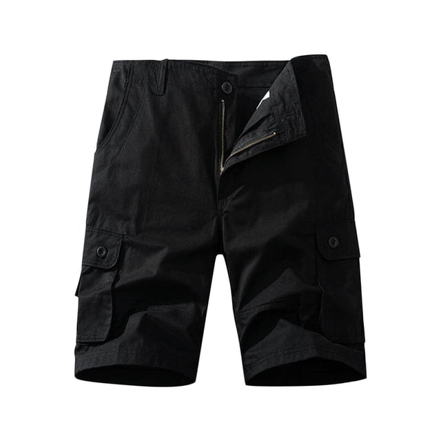 Styesk Mens Shorts Men's Pockets Cargo Pants Casual Button Classic Summer Short With Multi Pockets