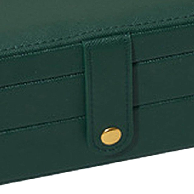 Xingzhi Jewelry Storage Box PU Leather Big Portable for Jewellery Care Rings Girls Green