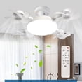 thumbnail image 1 of Uscallm E27 Ceiling Fan Light Remote Control Silent Bedroom Pendant Light Energy-Saving Eye Protection Fan Light Kit for Living Room Dining Room, 1 of 6