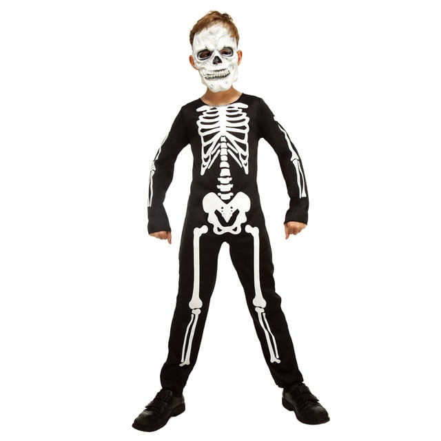 Skeleton Costume for Boys, One Size Fits Most, Partyholic