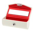 thumbnail image 4 of Tachiuwa Étui Porte-Brosses à Lèvres et Rouges à Lèvres Cosmétique avec Miroir - Petit Sac Organisateur de Poche Blanc, 4 of 7