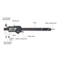 thumbnail image 3 of Étrier Vernier Numérique 0-200 mm, Acier Inoxydable Noir avec Protection IP54, Écran LCD, Commutable en Mm/pouce, Mesure le Diamètre Intérieur/extérieur, le Pas et la Profondeur, Comprend 2 Piles CR2032, 3 of 6