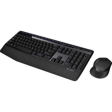 Ensemble clavier et souris sans fil Logitech MK345 - Clavier taille standard avec repose-poignets