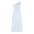thumbnail image 4 of EGNMCR Robes d'Été Femmes Tendance 2024 Robe Bohème d'Été pour Femmes Imprimée Épaule Sans Manches Smockée Fluide à Volants Plage Maxi, 4 of 5