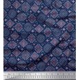 thumbnail image 1 of Soimoi Satin Silk Fabric Aztec Southwestern Fabric Prints by Yard 42 Inch Wide, 1 of 3