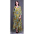 thumbnail image 2 of Bimba Kaftan Floral pour Femmes, Tenue d'Intérieur de Vacances, Robe Maxi, Couvre-Maillot de Plage-S-L, 2 of 5