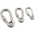 thumbnail image 5 of 304 Stainless Steel Screw Lock Climbing Gear Carabiner Quick Links Safety Snap Hook Chain Connecting Ring Carabiner Chain Buckle, 5 of 5